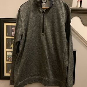 Adidas Team Issue Climawarm Half Zip Gray Pullover sz XL